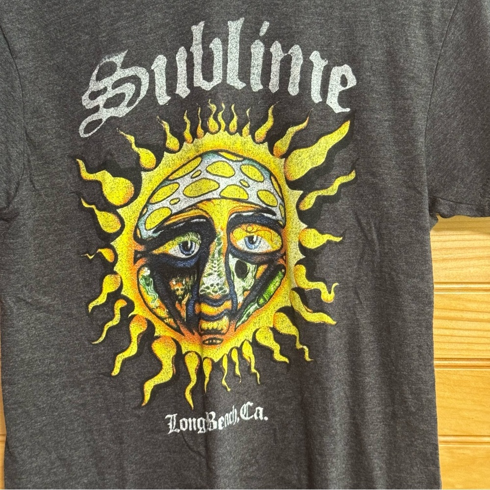 Sublime Sun Graphic Men's T-Shirt - Black Medium - Picture 2 of 4